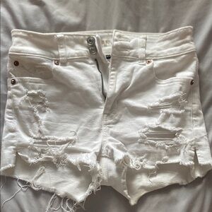 American Eagle Ripped Jean Shorts